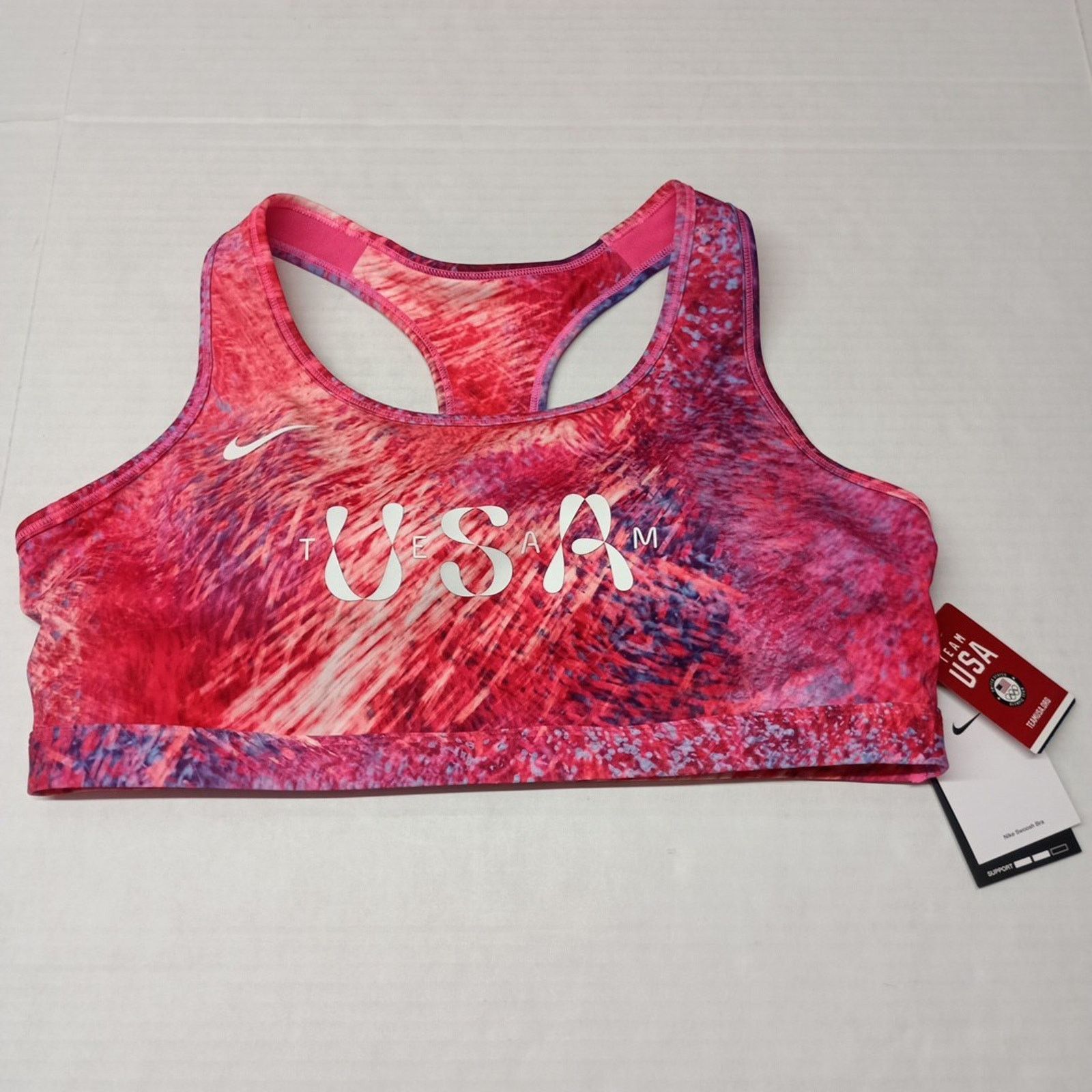 Nike Nike Padded Sports Bra Women's 2XL Team USA Dri-Fit Training Size ONE SIZE - 1 Thumbnail