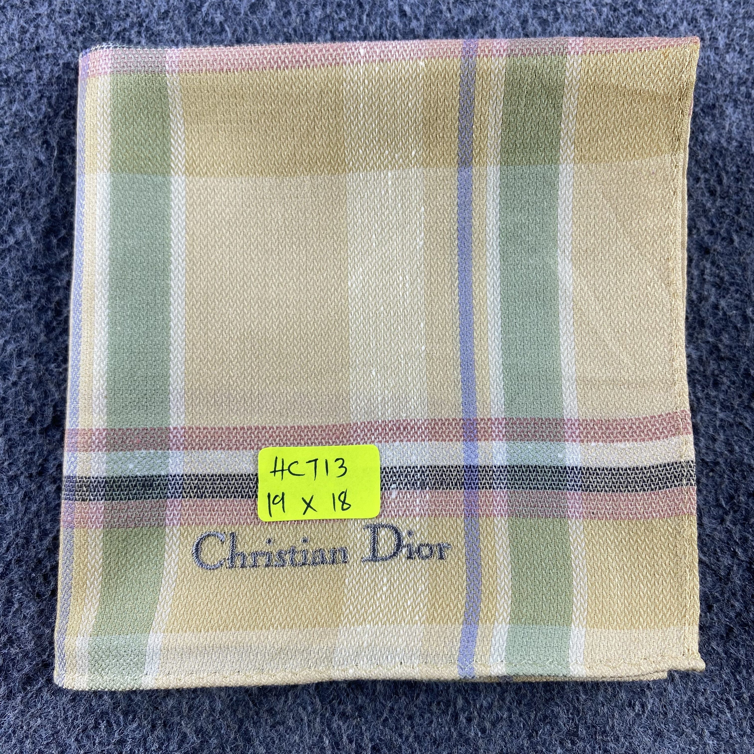 Vintage Christian Dior Handkerchief/Neckerchief/Bandana HC713 Size ONE SIZE - 5 Thumbnail