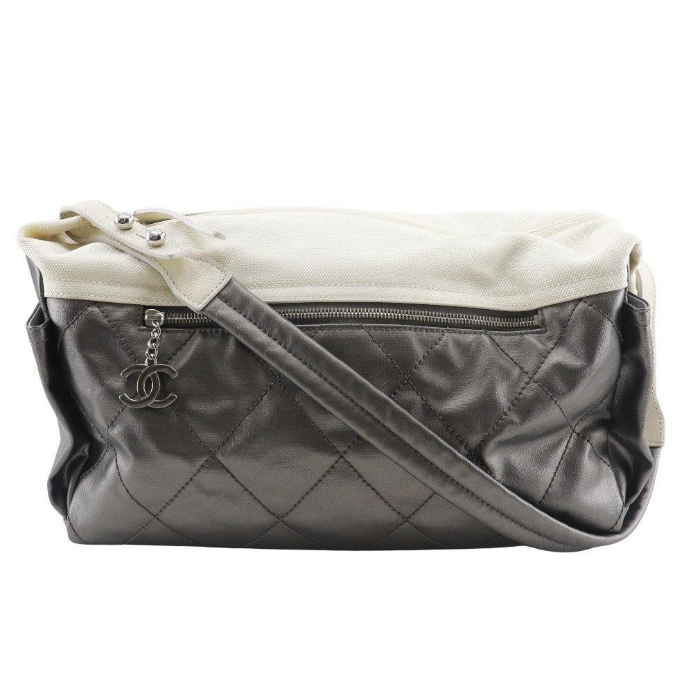 Chanel Chanel Biarritz Hobo Quilted Coated Canvas Size ONE SIZE - 1 Thumbnail