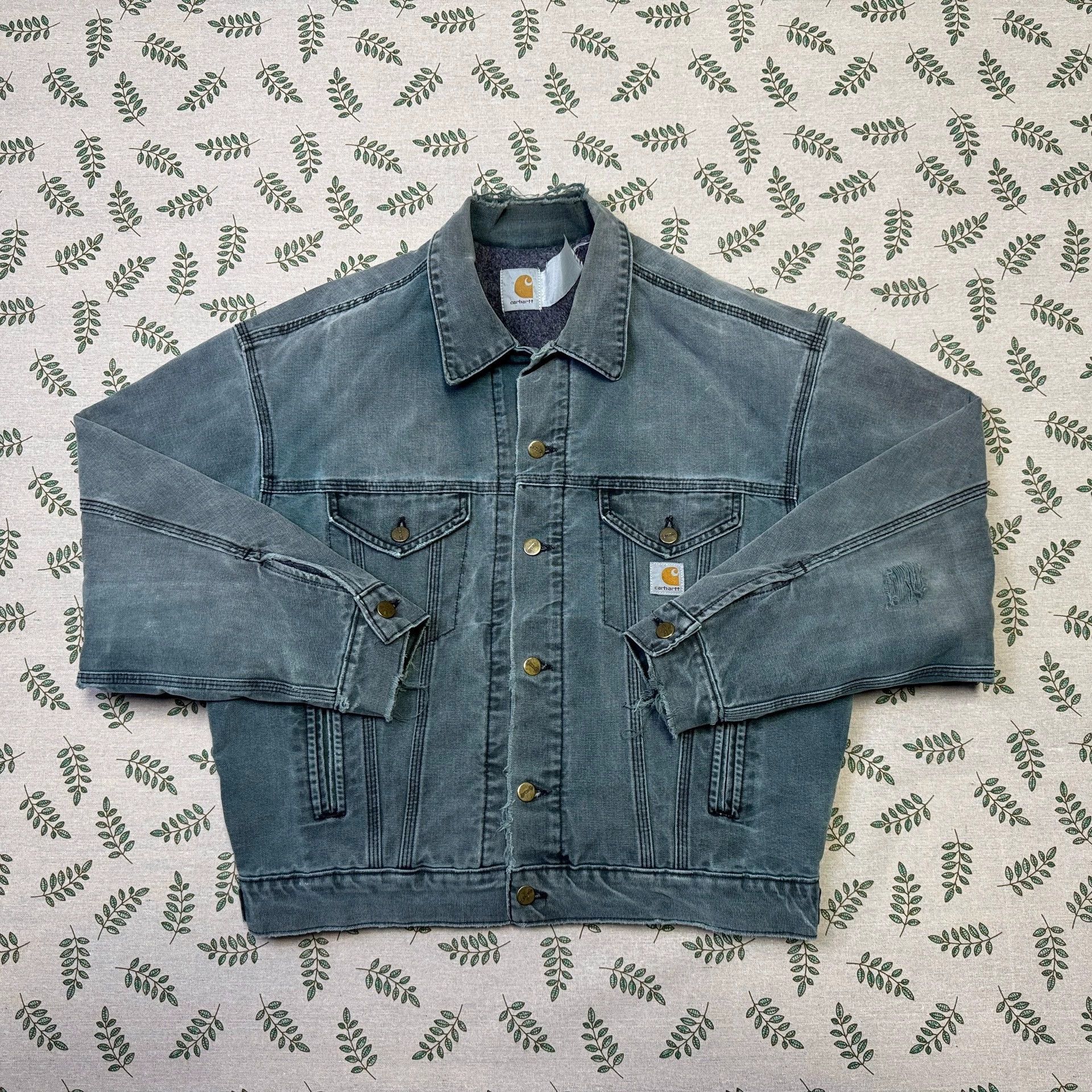 Carhartt Vintage Carhartt JB143 Washed Jacket HTG Hunter Green M Size US M / EU 48-50 / 2 - 1 Thumbnail