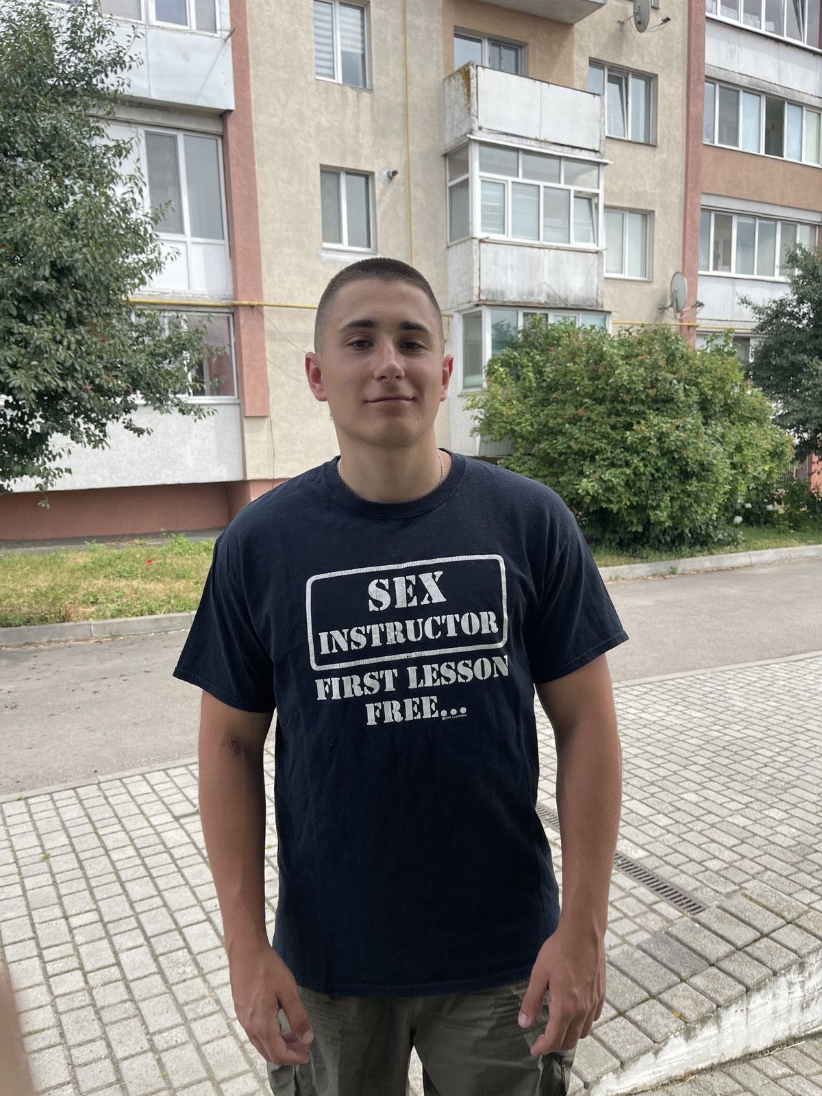 Other 🔞 "SEX INSTRUCTOR" Vintage 00s Crazy Humor T-shirt Tee L Size US L / EU 52-54 / 3 - 1 Thumbnail