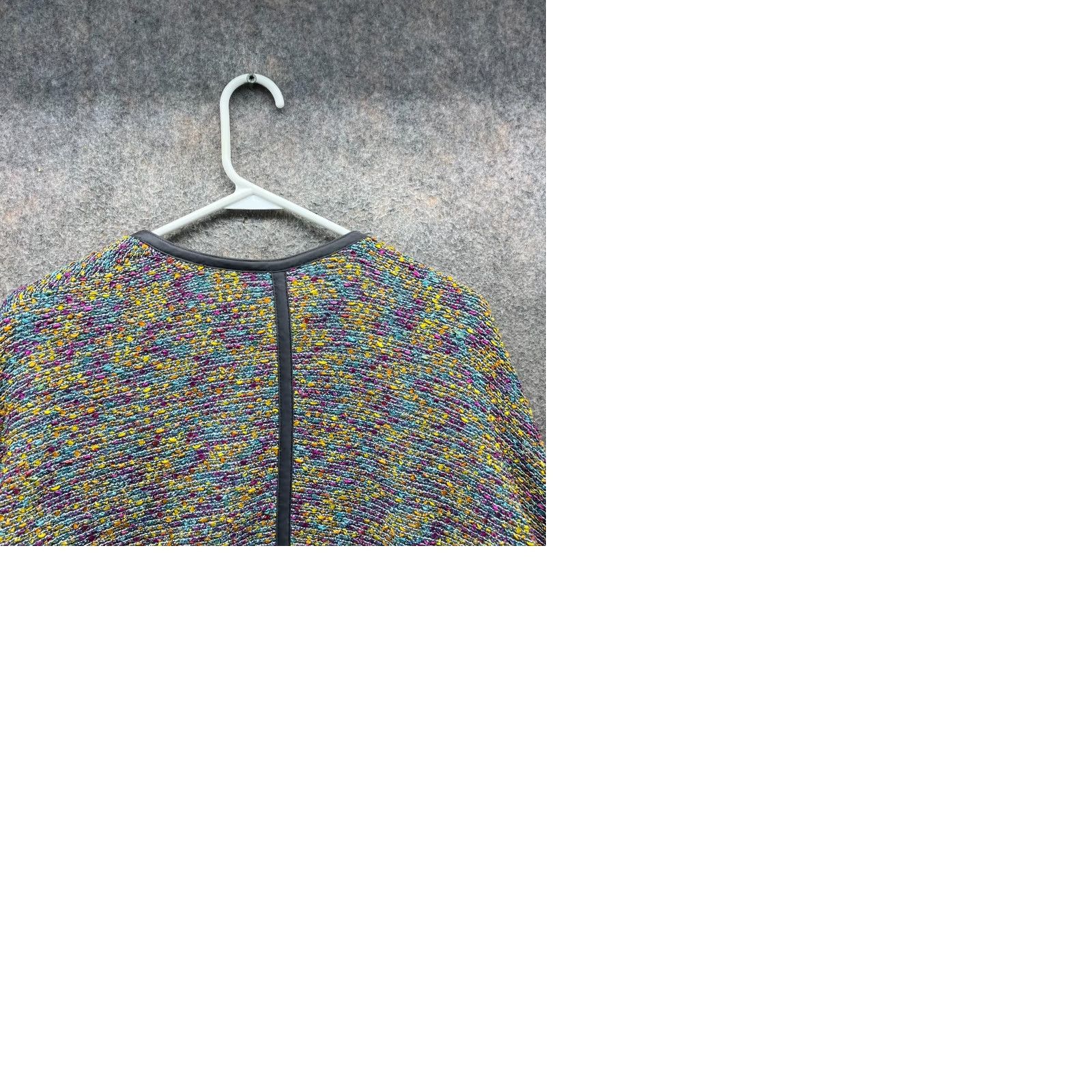 St. John St John Jacket Womens Large Multicolor Knit Open Front Blazer Artsy Texture SoCa Ladies Shirt? Size L / US 10 / IT 46 - 9 Thumbnail