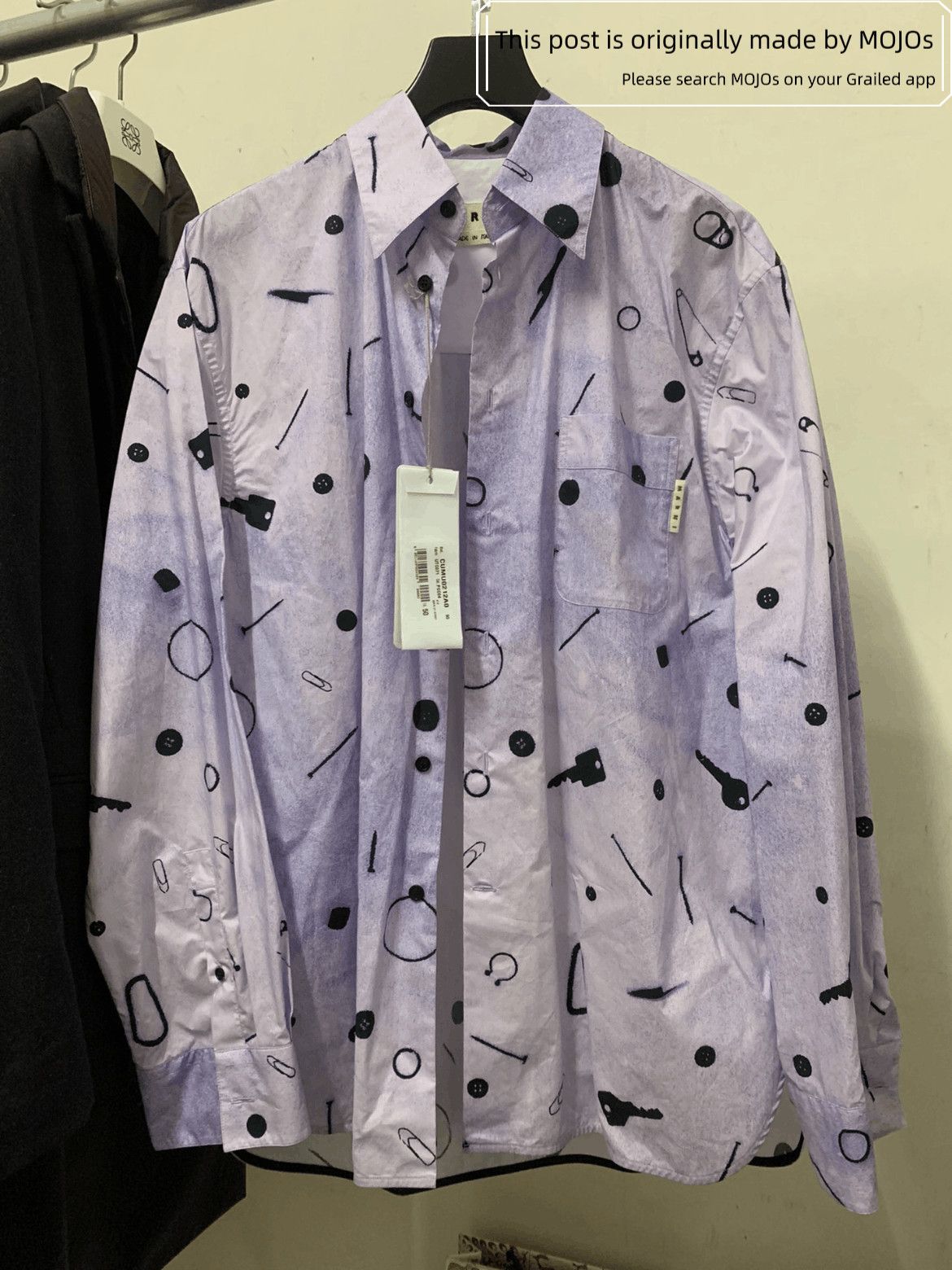 Marni Sz 50 Marni 21SS Runway Key Pattern Shirt Size US M / EU 48-50 / 2 - 1 Thumbnail