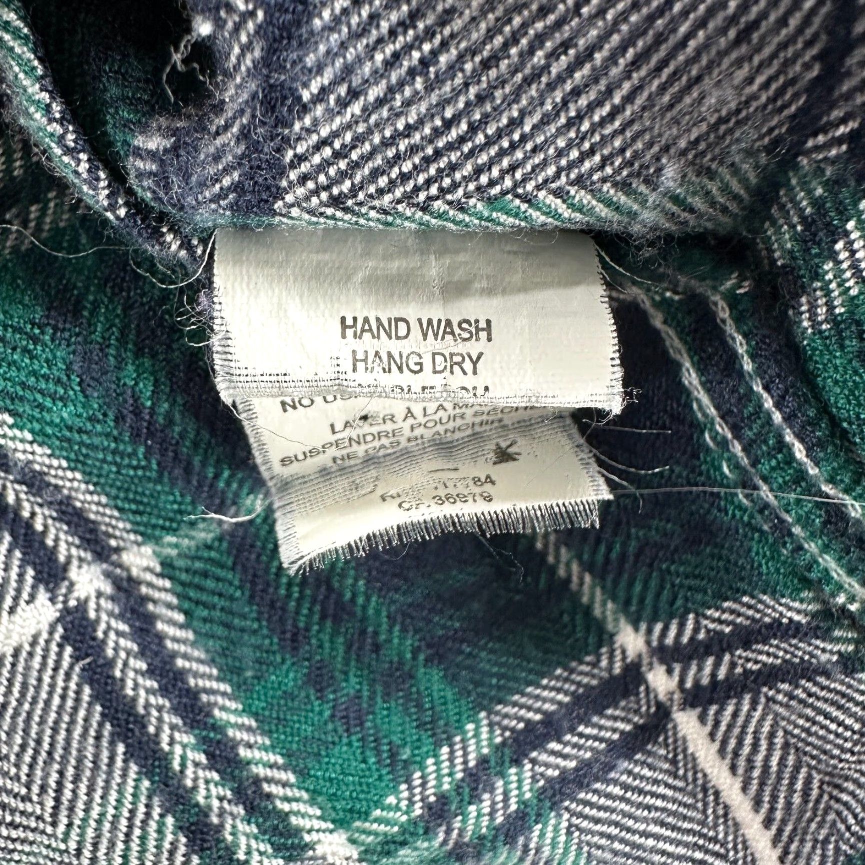 Rails Rails Flannel Shirt Mens XS Green White Plaid Button-Up Shirt Size US XS / EU 42 / 0 - 7 Thumbnail