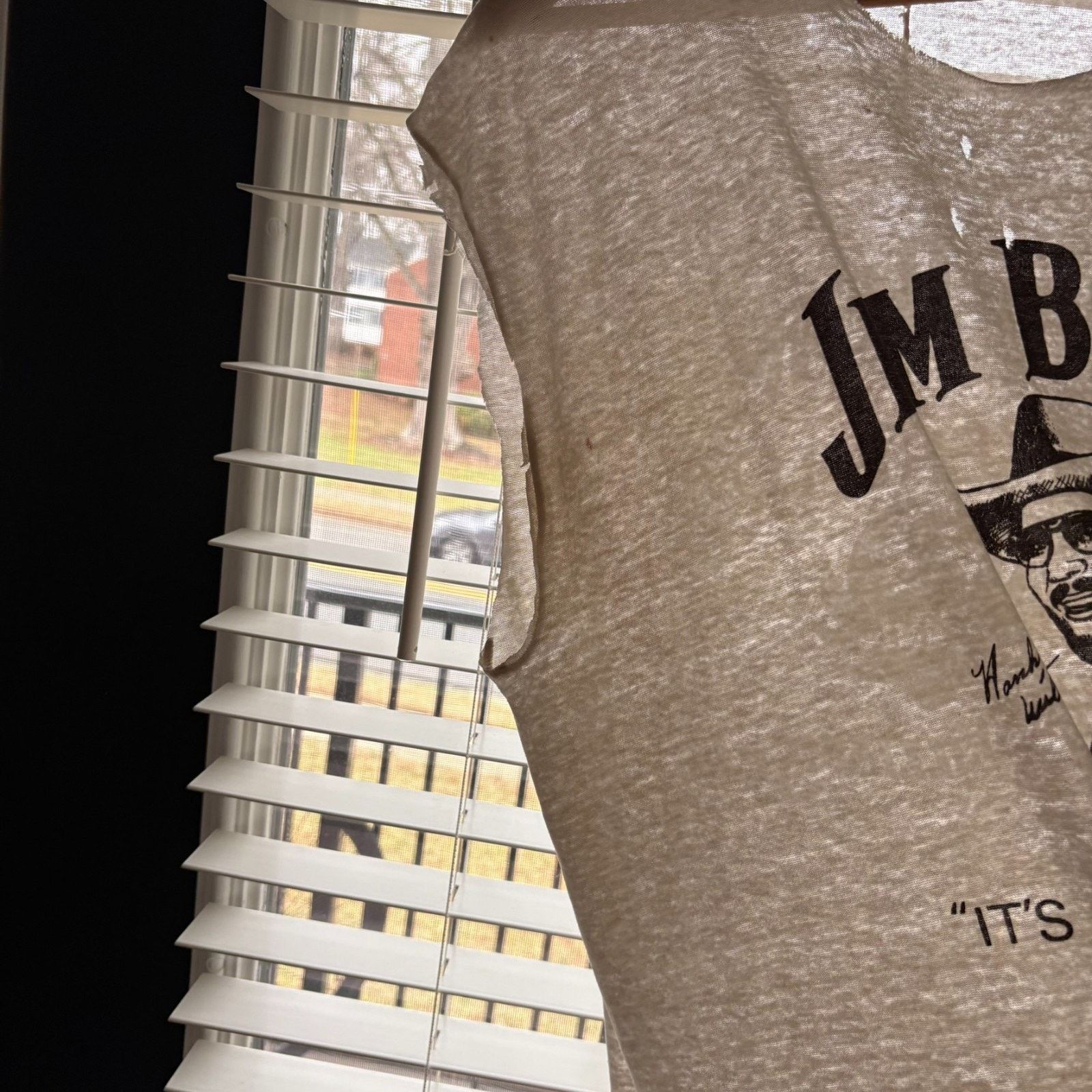Vintage Vintage Paper Thin Burnout Worn T-Shirt Chopped Threadbare Size US XL / EU 56 / 4 - 5 Thumbnail