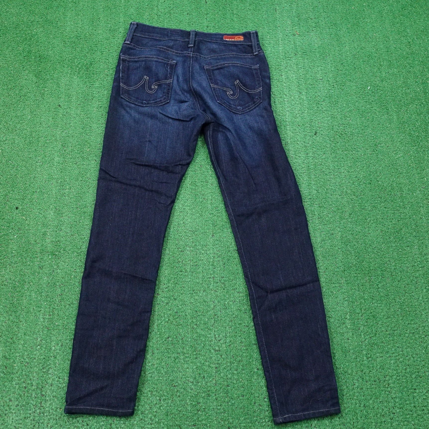 Vintage ADRIANO GOLDSCHMIED THE FARRAH SKINNY HIGH RISE DENIM BLUE JEANS WOMENS 28R Size 28" / US 6 / IT 42 - 4 Thumbnail