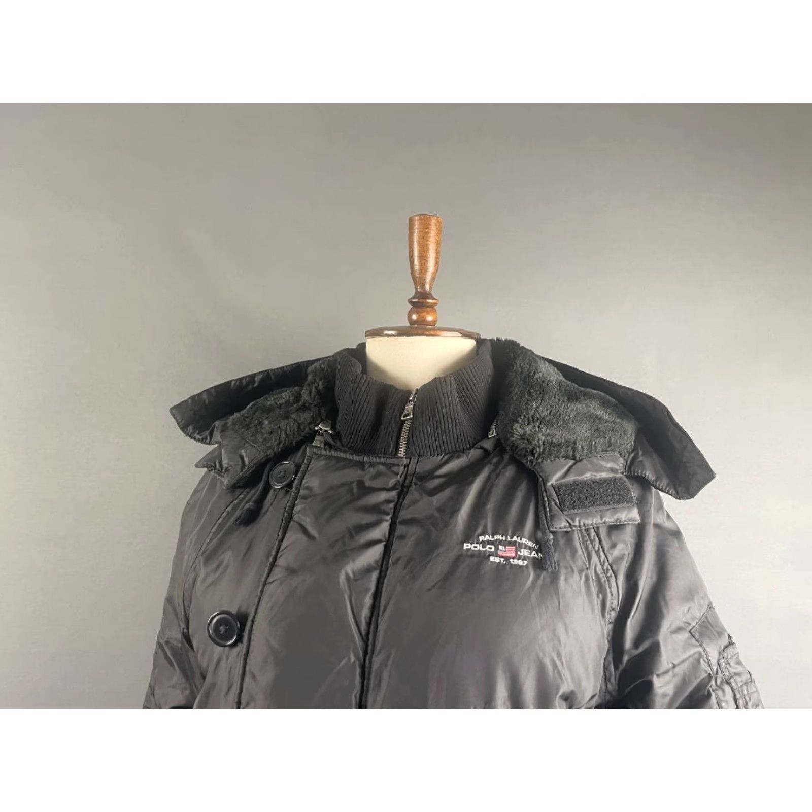Polo Ralph Lauren Polo Ralph Lauren Jacket Women M Black Polyester Long Sleeve Full Zip Regular Fit Vintage: No Size M / US 6-8 / IT 42-44 - 4 Thumbnail