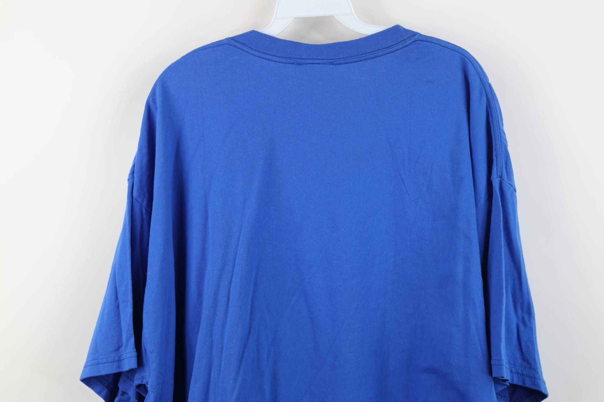 Disney Vintage Y2K Disney Spell Out Mickey Mouse T-Shirt Royal Blue Size US XXL / EU 58 / 5 - 14 Thumbnail