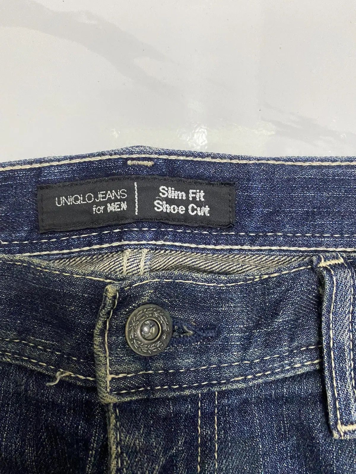 Undercover × Uniqlo 🔥VINTAGE UNIQLO JAPAN SLIM FIT UNDERCOVER STYLE DENIM JEANS Size US 31 - 8 Thumbnail