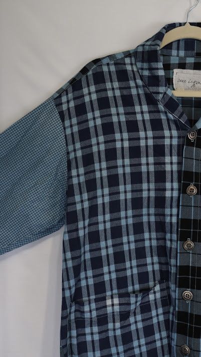 Greg Lauren o1rshd1 Button Up Shirt in Blue/Navy Blue Size US L / EU 52-54 / 3 - 5 Thumbnail