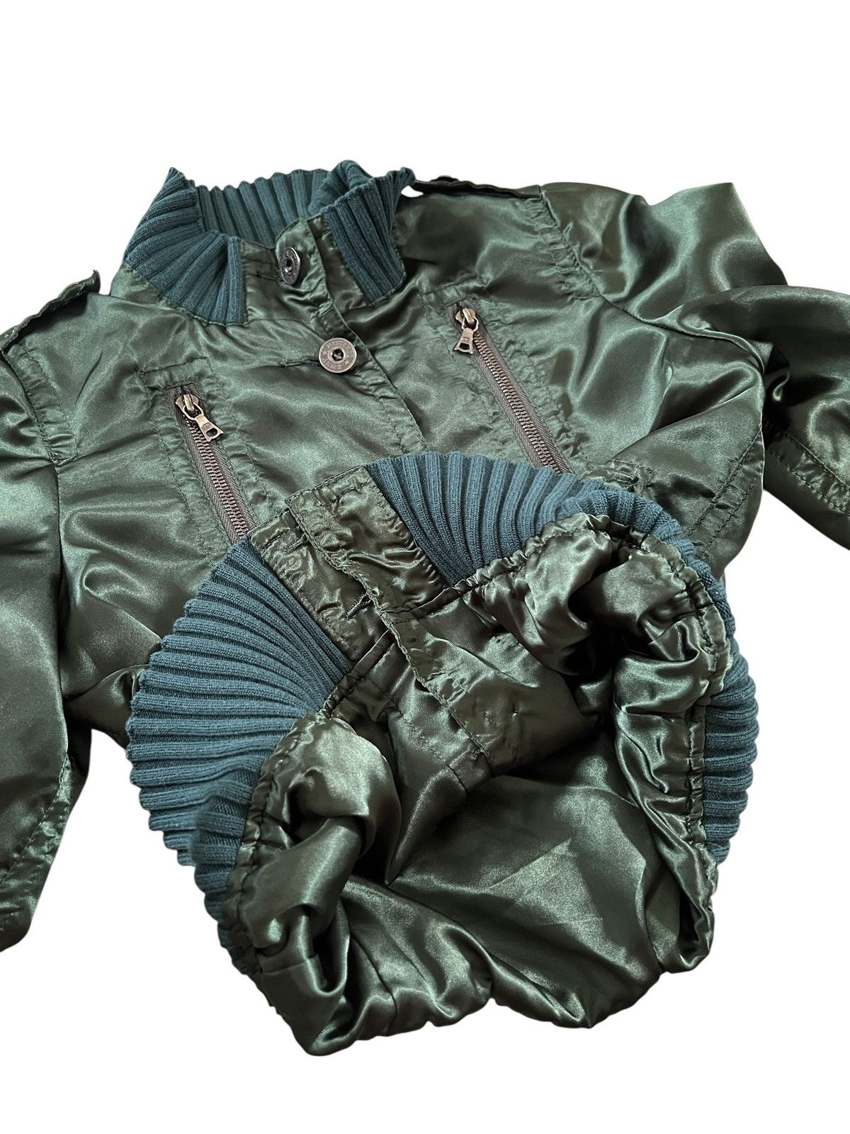 Hysteric Glamour Hysteric Glamour Embroidered Logo Satin Bomber Jacket Size XS / US 0-2 / IT 36-38 - 12 Thumbnail