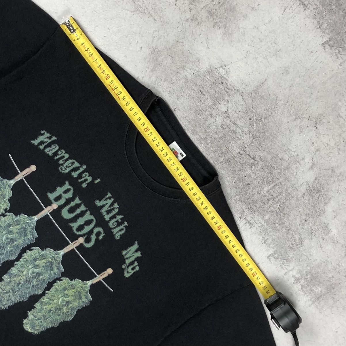Vintage Hanging With My Buds Weed Graphic Tee Size US XL / EU 56 / 4 - 14 Thumbnail