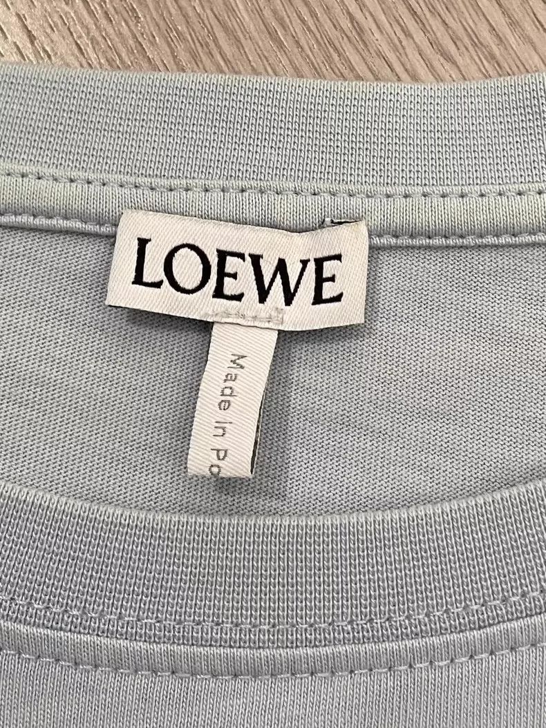 Loewe loewe Haze blue embroidered small logo short sleeve 2506-Ne Size US M / EU 48-50 / 2 - 3 Thumbnail