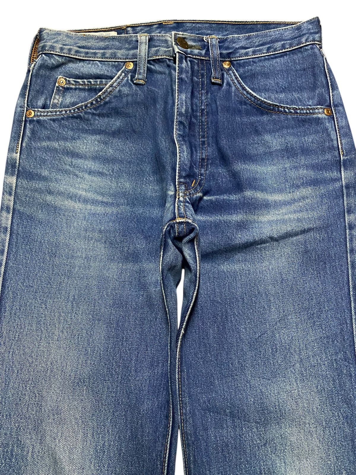 Big John Vintage Big John Blue Wash Distressed Flare Jeans Size US 27 - 3 Thumbnail