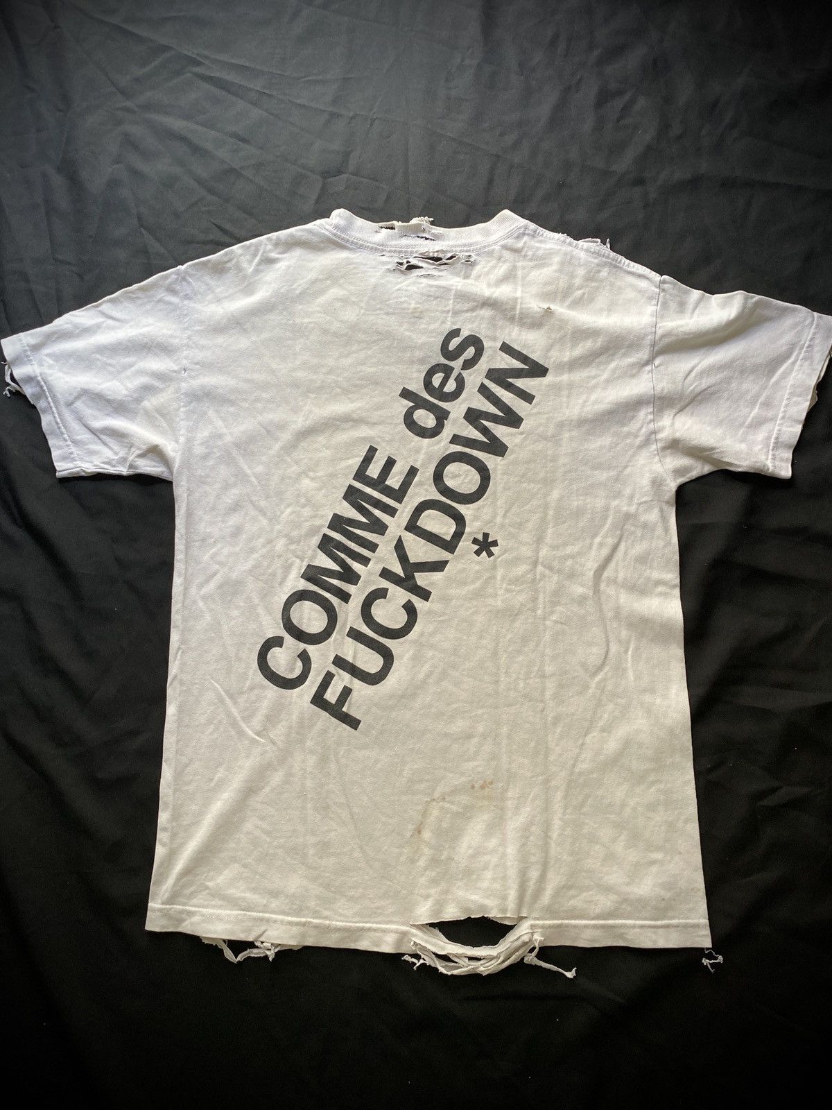 Vintage Thrash Comme Des Fuckdown Distressed ERD Grunge Band Size US M / EU 48-50 / 2 - 8 Thumbnail