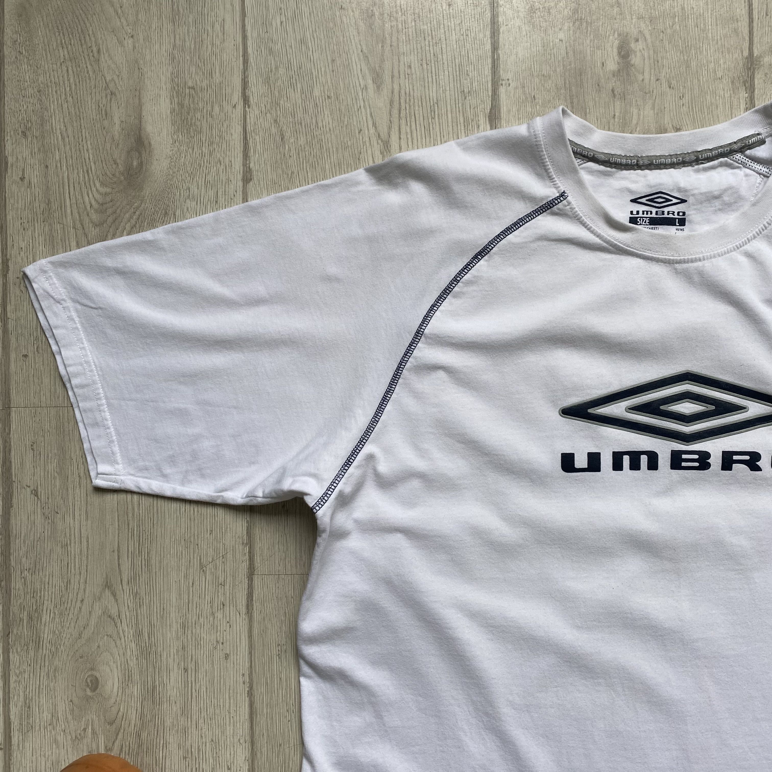 Umbro 🕸️ Vintage Umbro tee center logo England Drill Size US L / EU 52-54 / 3 - 6 Thumbnail