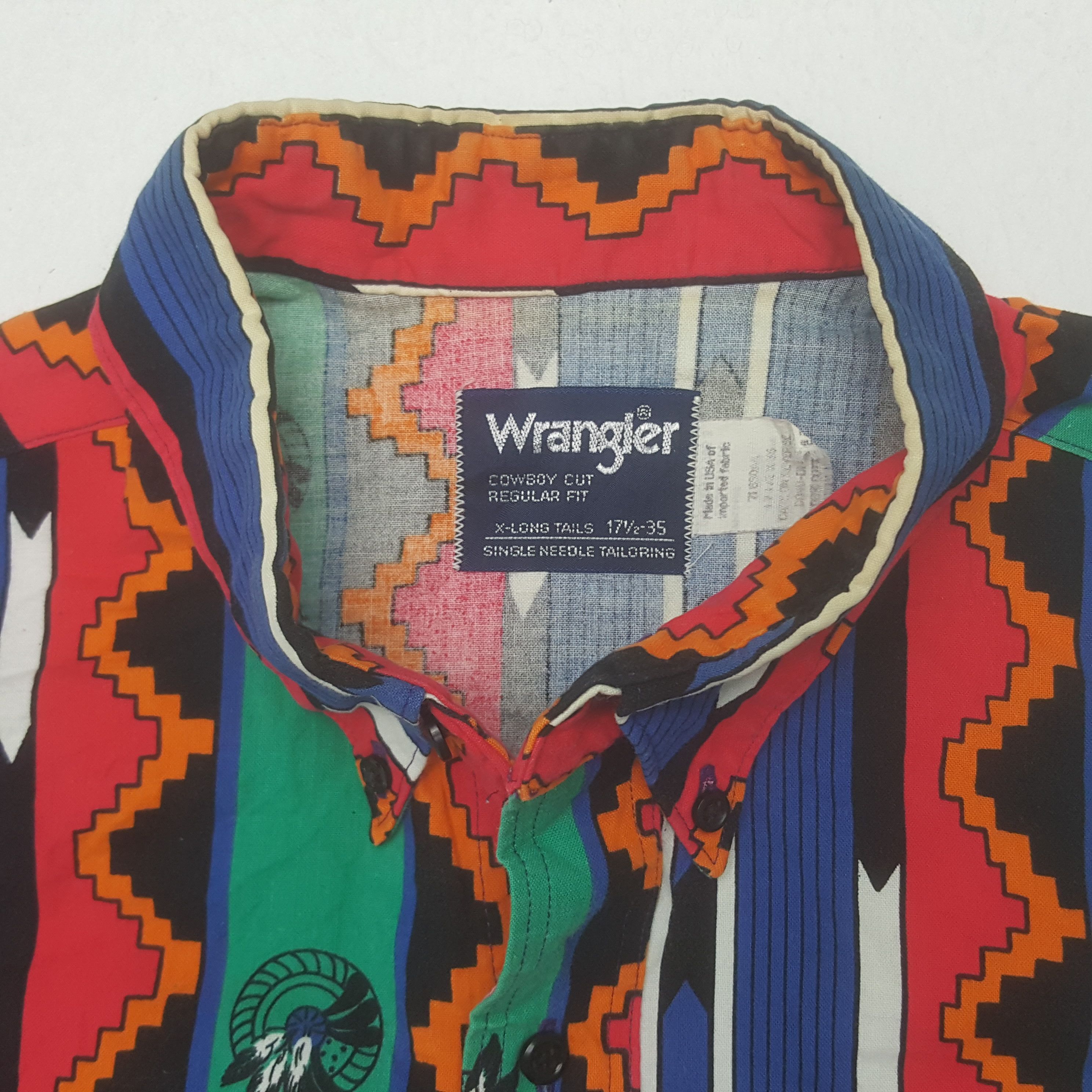 Vintage × Wrangler Vintage Wrangler Retro Style Shirt Button Up Size US XXL / EU 58 / 5 - 3 Thumbnail