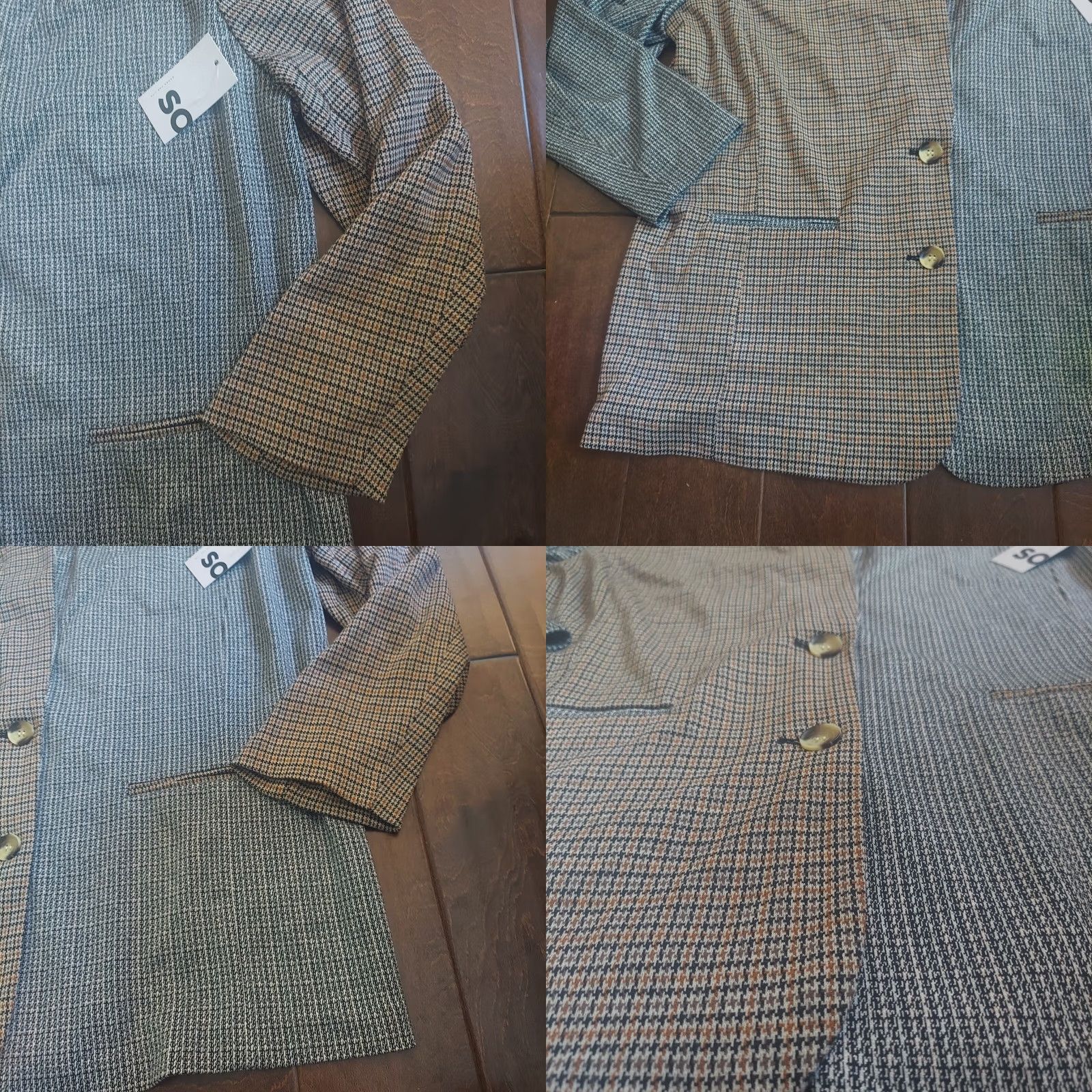 Vintage VINTAGE Sonoma Goods For Life Jacket Women XL Plaid Green Knit Blazer NWT Size XL / US 12-14 / IT 48-50 - 10 Thumbnail