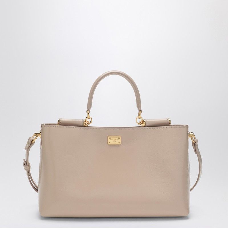 Dolce & Gabbana Dolce&Gabbana Vittoria Handbag In Flesh-Coloured Leather Size ONE SIZE - 1 Thumbnail
