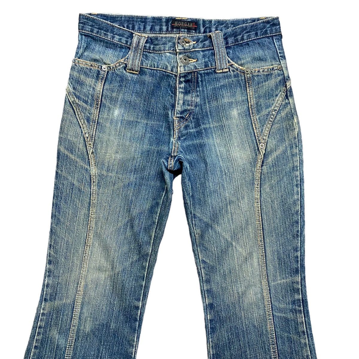 Morgan Homme Vintage Morgan Homme Distressed Denim Flare Jeans Size US 30 / EU 46 - 3 Thumbnail