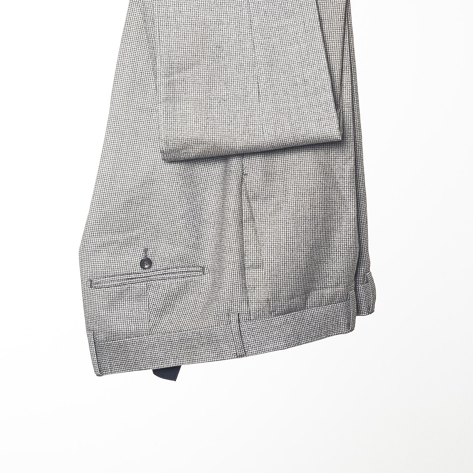 Tiger of Sweden TIGER OF SWEDEN Gray Micro Check Wool Pants EU50 Size US 34 / EU 50 - 3 Thumbnail