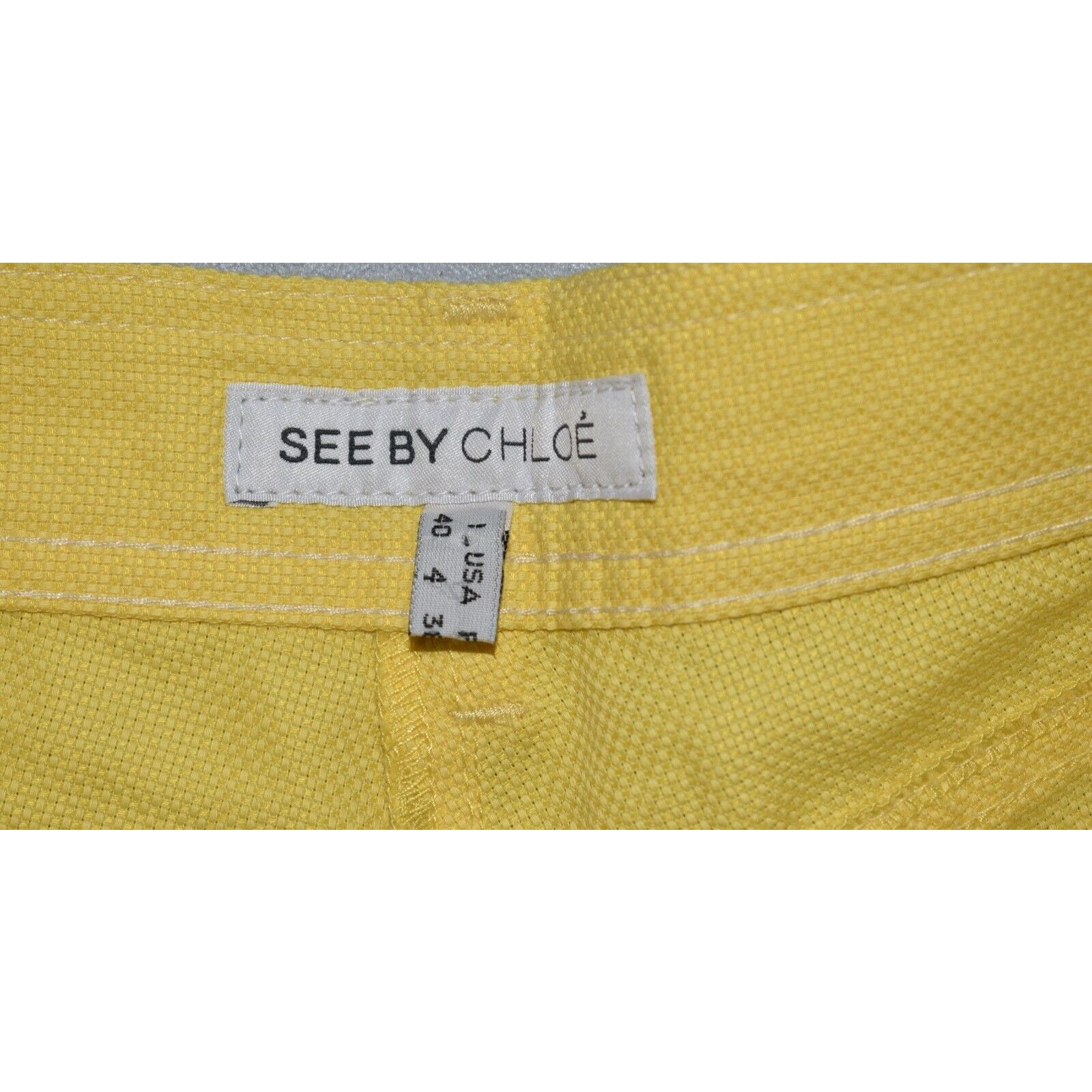 See by Chloe NEW SEE BY CHLOE Woven Tweed Cotton Linen Mini Shorts Size 4 Size 27" / US 4 / IT 40 - 4 Thumbnail