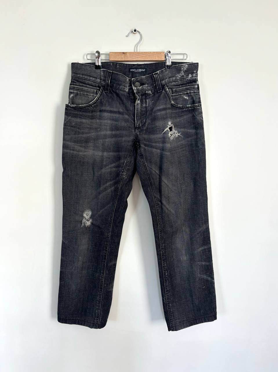 Dolce & Gabbana Dolce Gabbana Distressed Denim Jeans Size US 36 / EU 52 - 2 Thumbnail