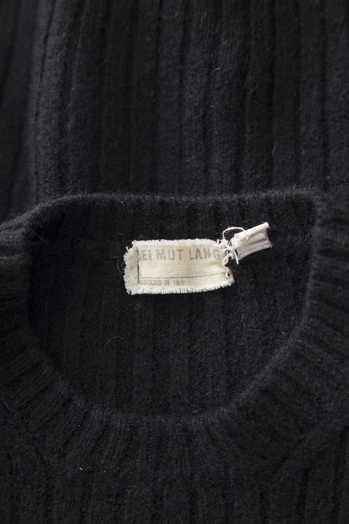 Helmut Lang AW99 black wool sweater Size XS / US 0-2 / IT 36-38 - 7 Thumbnail