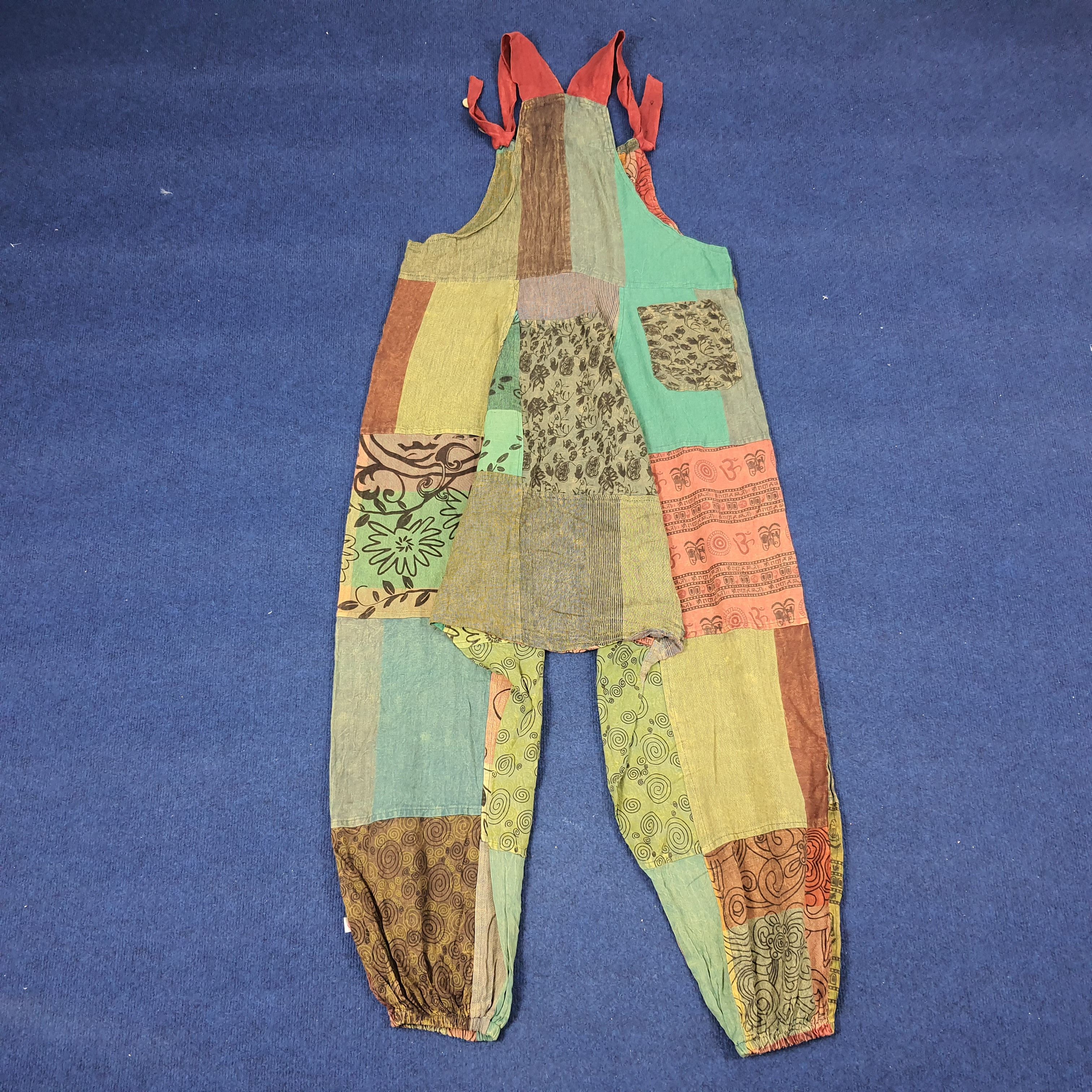 Japanese Brand × Vintage Vintage Streetwear Patchwork Style Design Overall Size US 38 / EU 54 - 4 Thumbnail