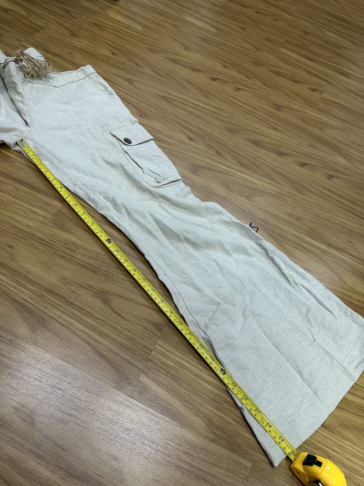 14th Addiction G.O.A Sack Cloth Flare Cargo Pant Size US 31 - 13 Thumbnail