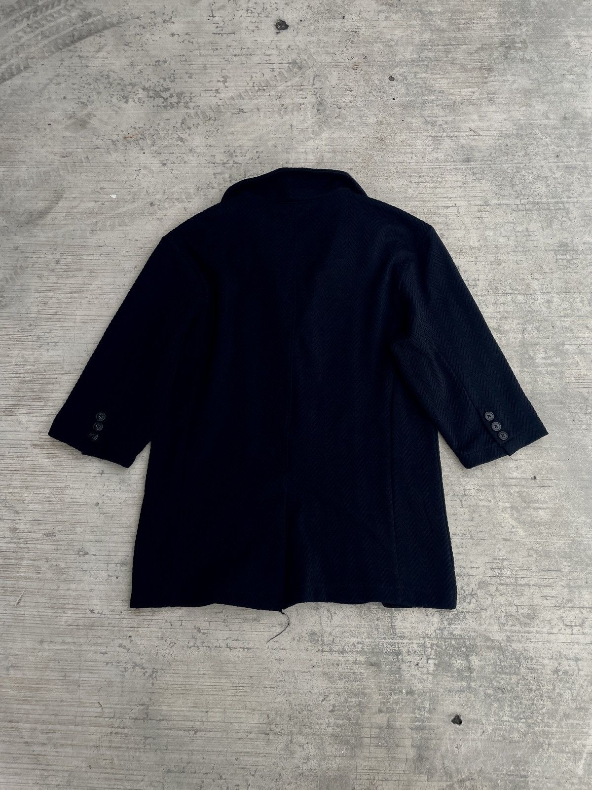 Japanese Brand 2000s japanese bernings sho blazer 3/4 sleeve yohji yamamoto Size L / US 10 / IT 46 - 3 Thumbnail