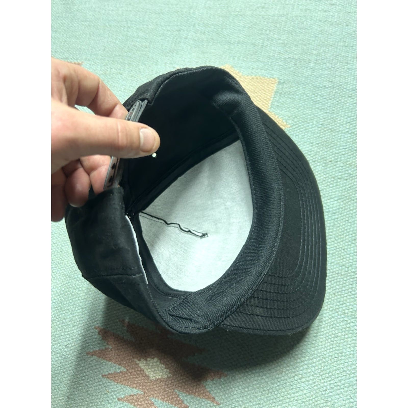 Vintage VINTAGE 90s SNAPBACK Hat Cap Matthews Adjustable Black Cemetery Memories Bronze Unbranded Men Cap 90s Snapback Mens Size ONE SIZE - 6 Thumbnail