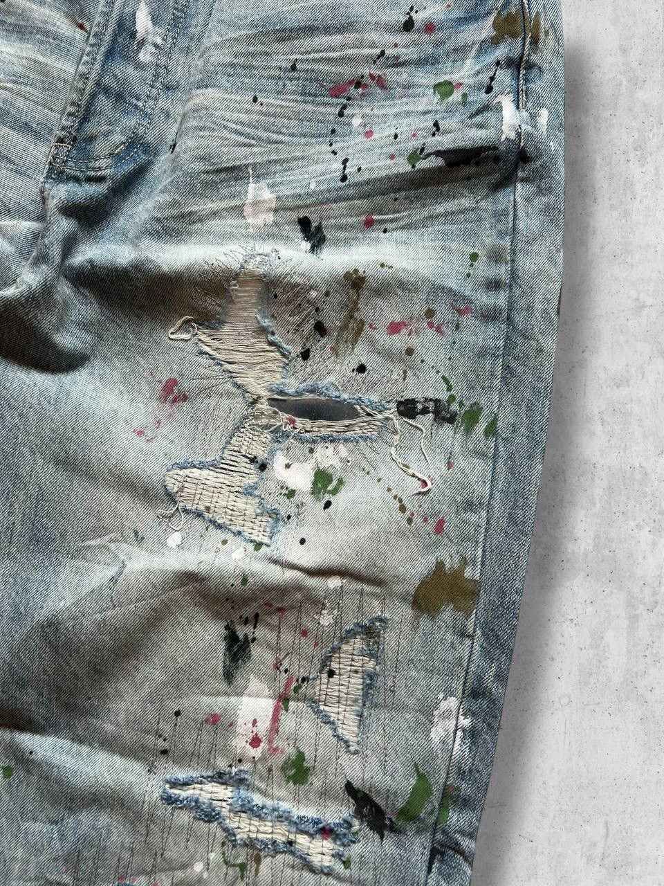 Other Jeans Ripped n Painted ifsixwasnine hystericglamour y2k bagg Size US 34 / EU 50 - 9 Thumbnail