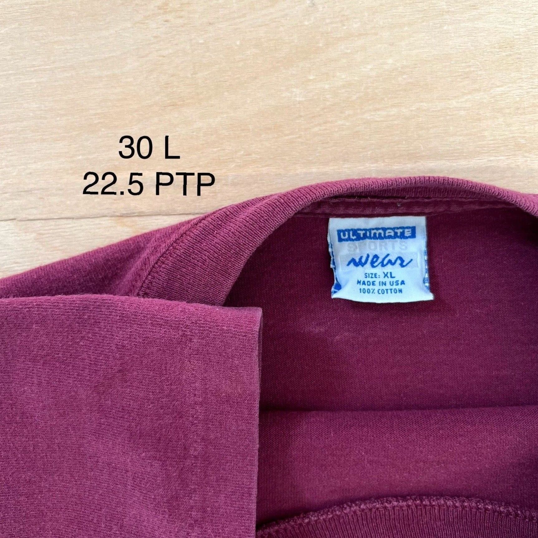 NCAA VINTAGE Central Michigan Chippewas Shirt XL Maroon 90s NCAA Sportswear Size US XL / EU 56 / 4 - 5 Thumbnail