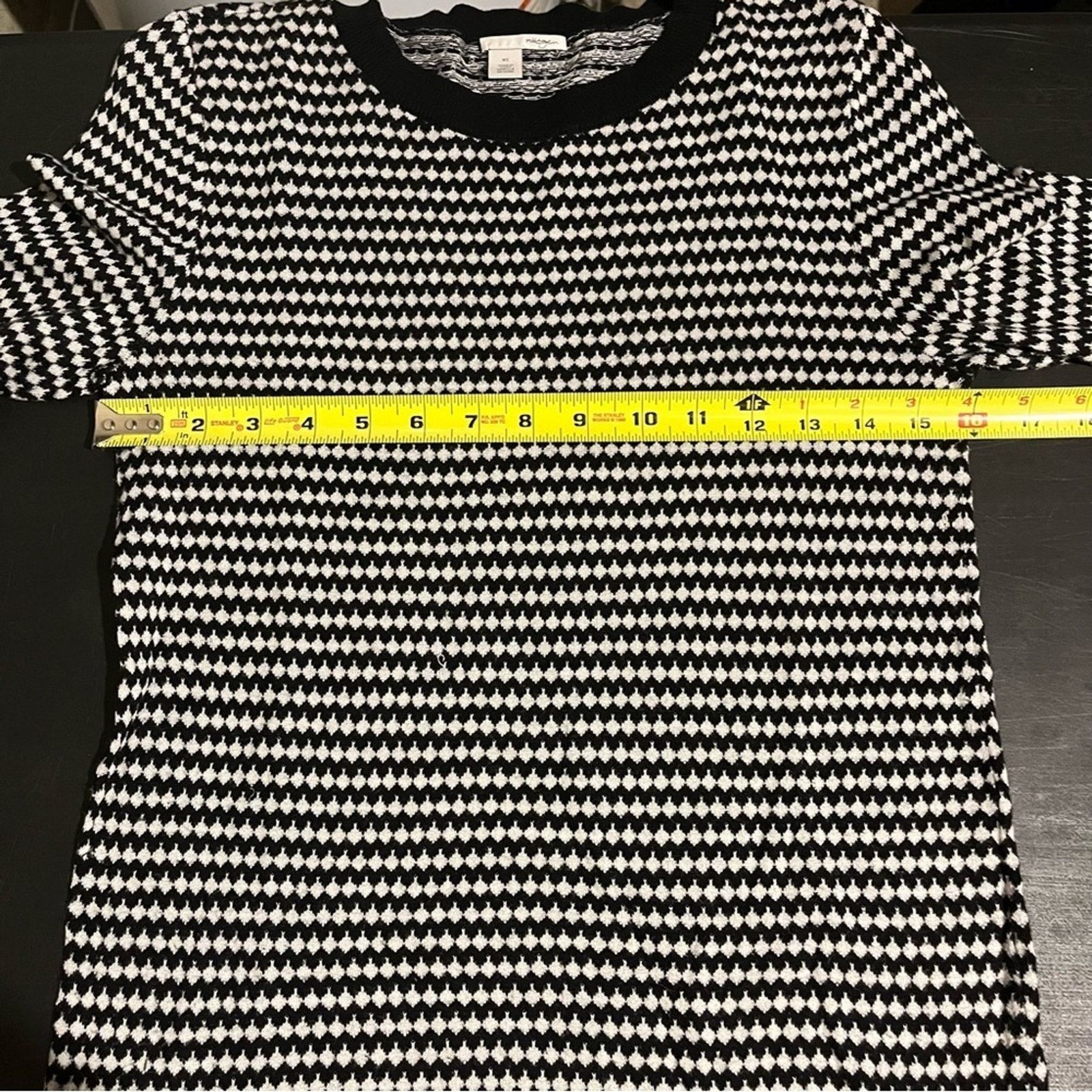 Other Halogen Sweater Long Sleeve Geometric Design Cotton Modal Size XS / US 0-2 / IT 36-38 - 7 Thumbnail