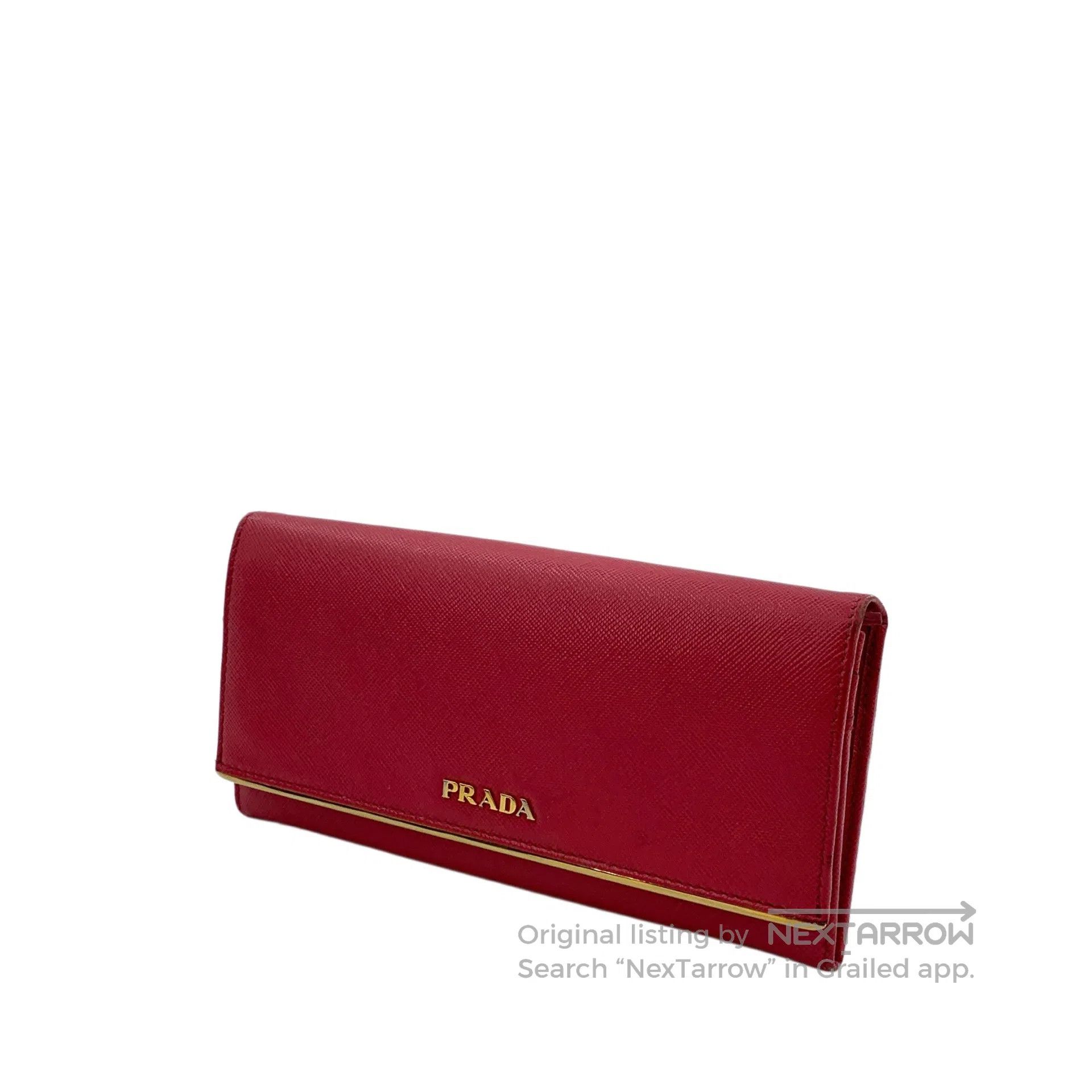 Prada Prada Red Logo Stamped Money Clip Wallet| Size ONE SIZE - 2 Thumbnail