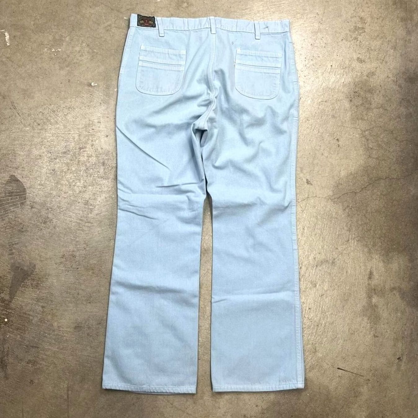 Levi's VINTAGE Levi's San Francisco Blue Denim Pants Airplane Label Mens 36x30 flare Size US 36 / EU 52 - 3 Thumbnail
