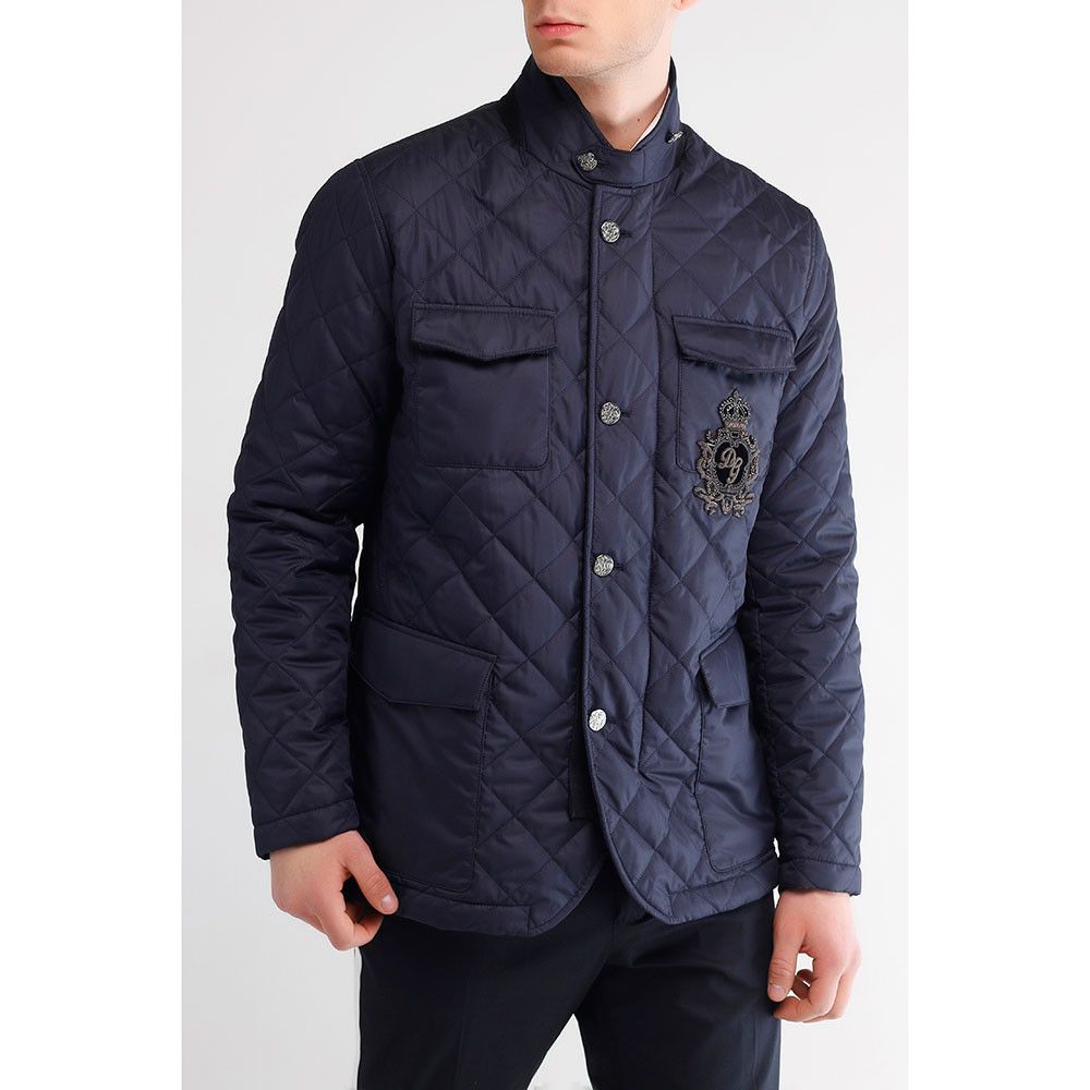 Dolce & Gabbana o1y0125 Logo Jacket in Midnight Blue Size US S / EU 44-46 / 1 - 1 Thumbnail