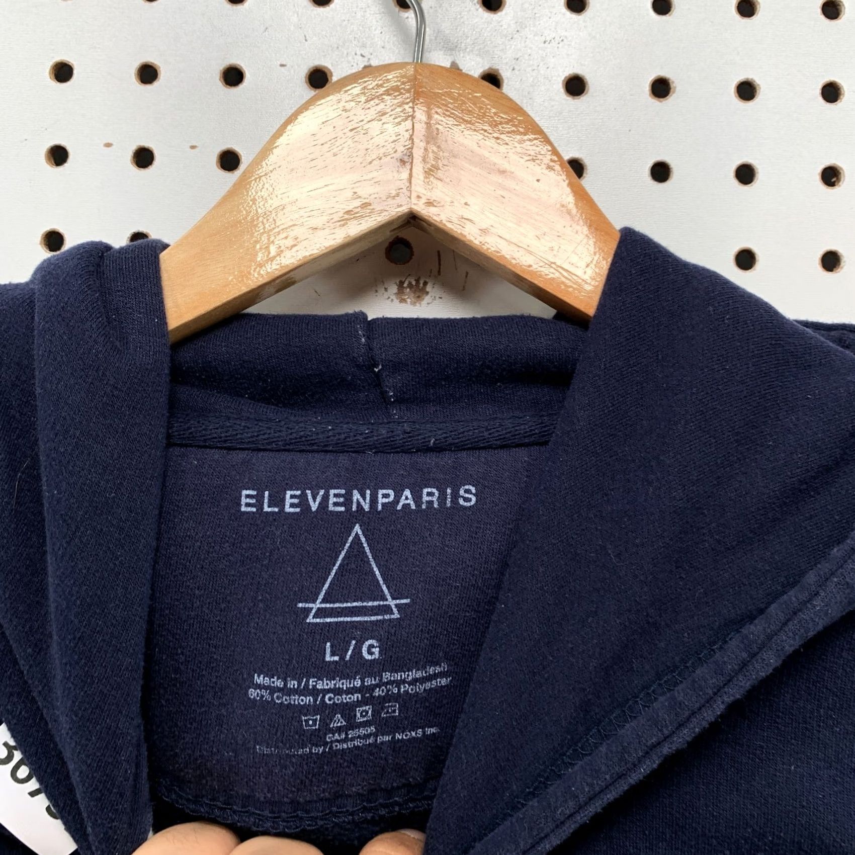 Eleven Paris Eleven Paris Smiley Face Hoodie Sweatshirt Mens Large Blue Yellow 22x27 Size US L / EU 52-54 / 3 - 7 Thumbnail
