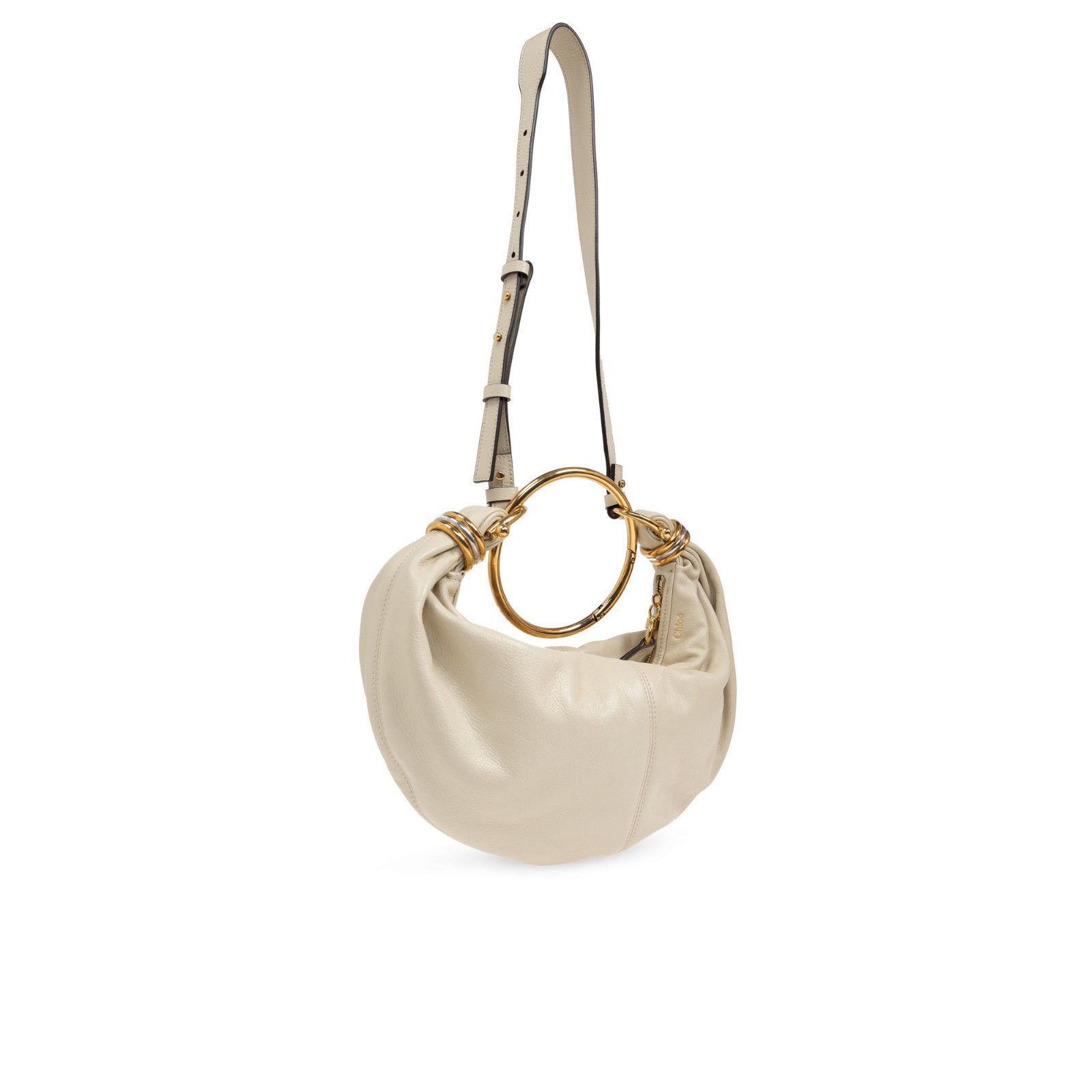 Chloe Chloe Small Bracelet Vegetal Beige Grained Leather Shoulder Size ONE SIZE - 3 Thumbnail