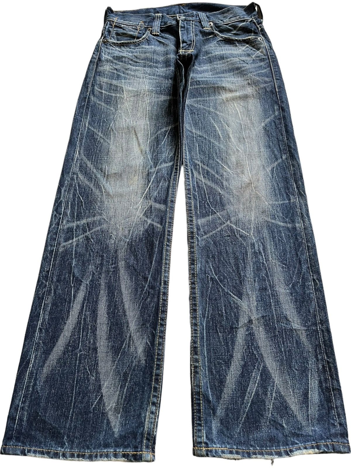 Vintage 90s Levis 503 Acid Wash Style Distressed Baggy Jeans