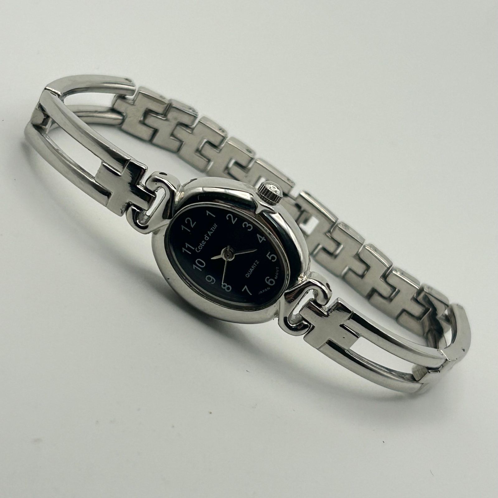 Other Cote d'Azur Silver Tone Black Dial Women’s Watch New Battery Size ONE SIZE - 6 Thumbnail