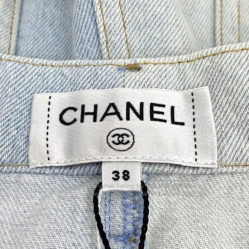 Chanel Chanel Light Blue Cotton Women's Shorts . Size 23" - 5 Thumbnail