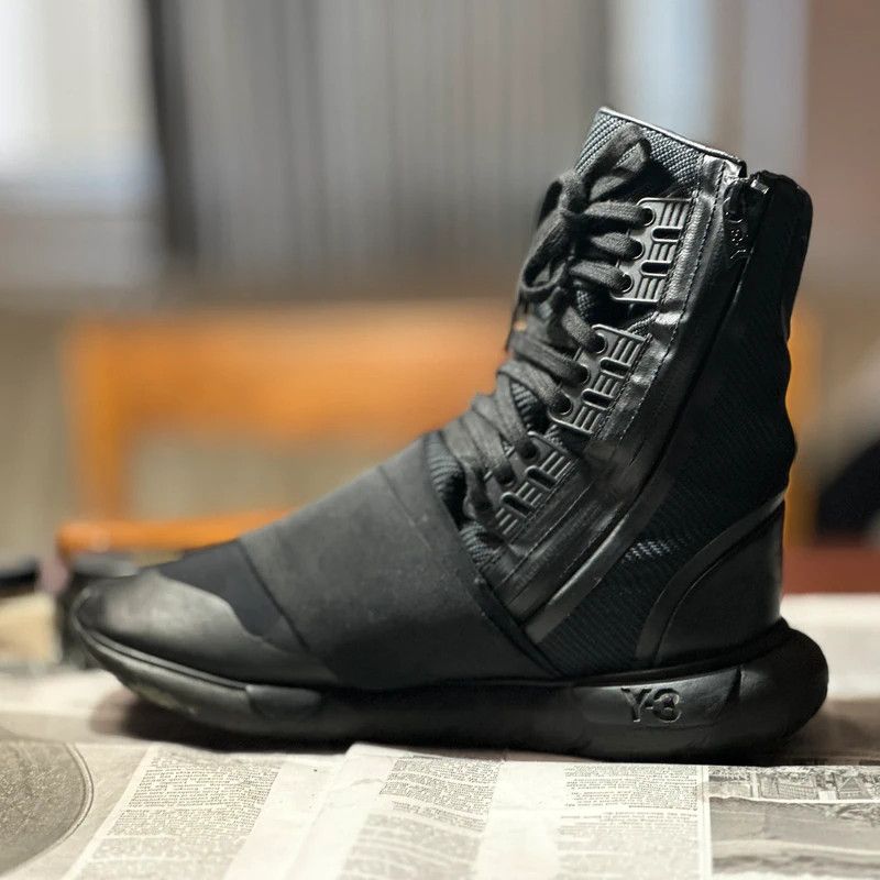 Y-3 Y-3 Qasa High top Boot triple black Size US 8.5 / EU 41-42 - 5 Thumbnail