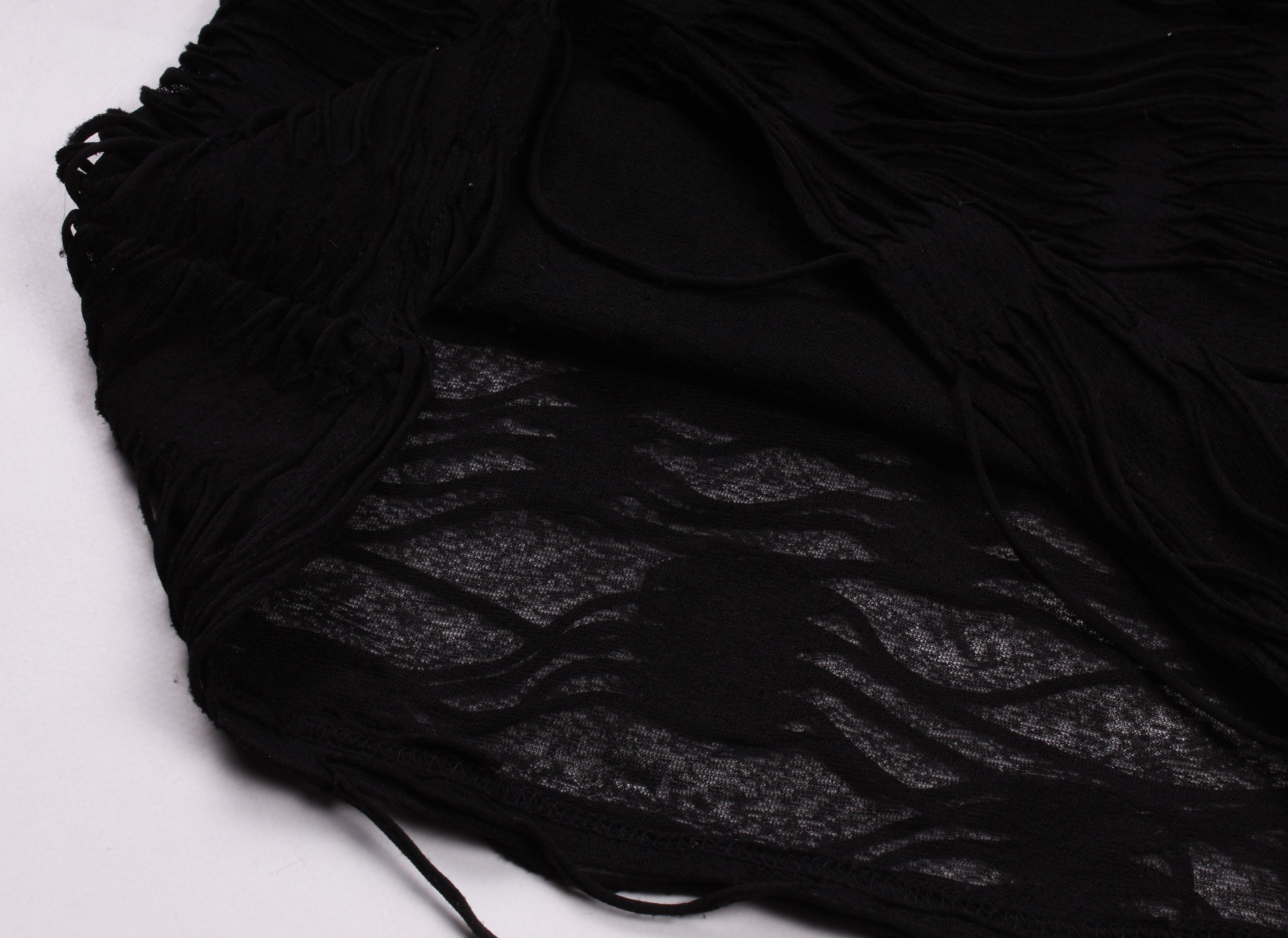 Vintage Vintage Queen Of Darkness Mesh Goth Grunge Textured Tank Top Size M / US 6-8 / IT 42-44 - 7 Thumbnail