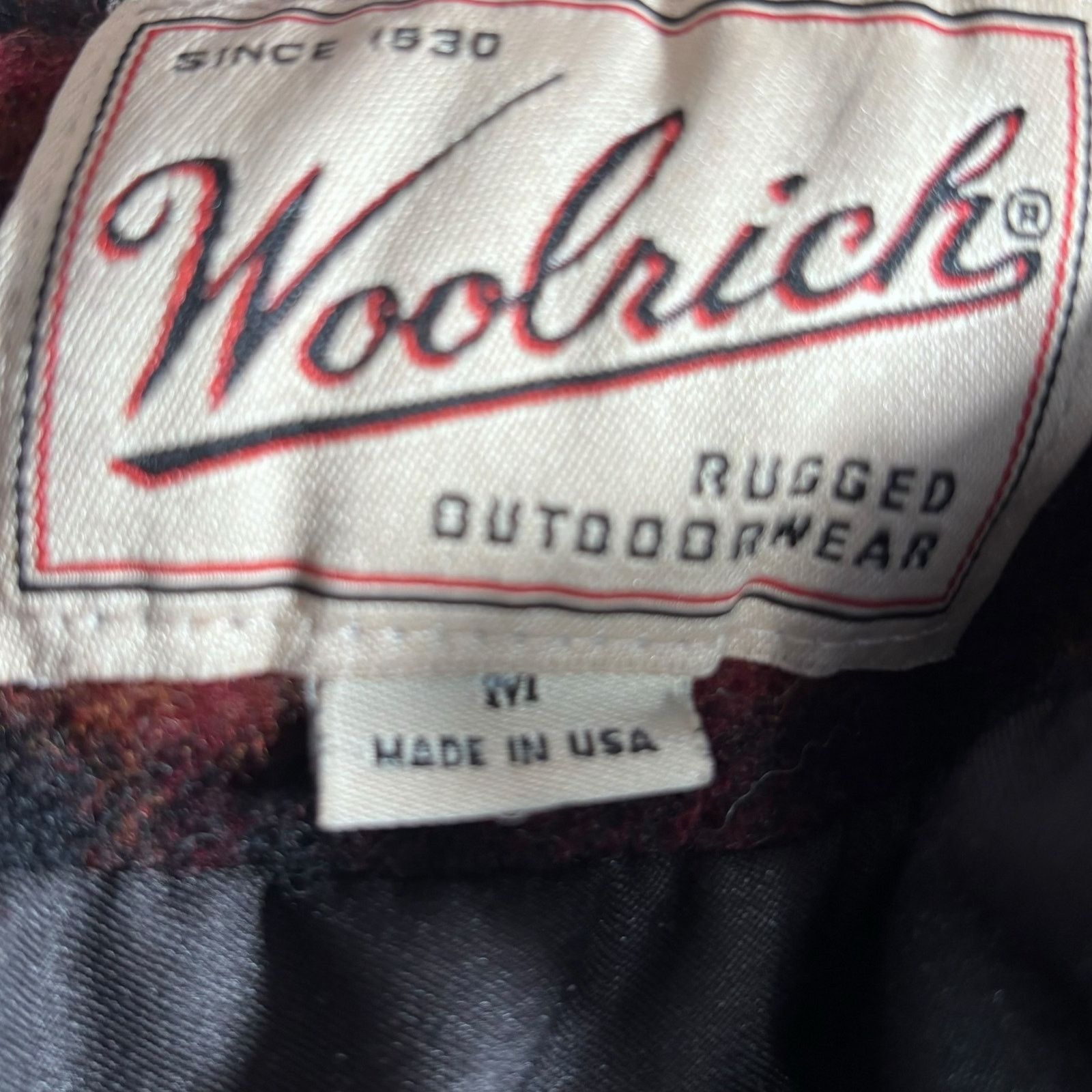 Woolrich Woolen Mills Vintage 90s Woolrich Cropped Red Plaid Jacket Made In USA Size M / US 6-8 / IT 42-44 - 10 Thumbnail