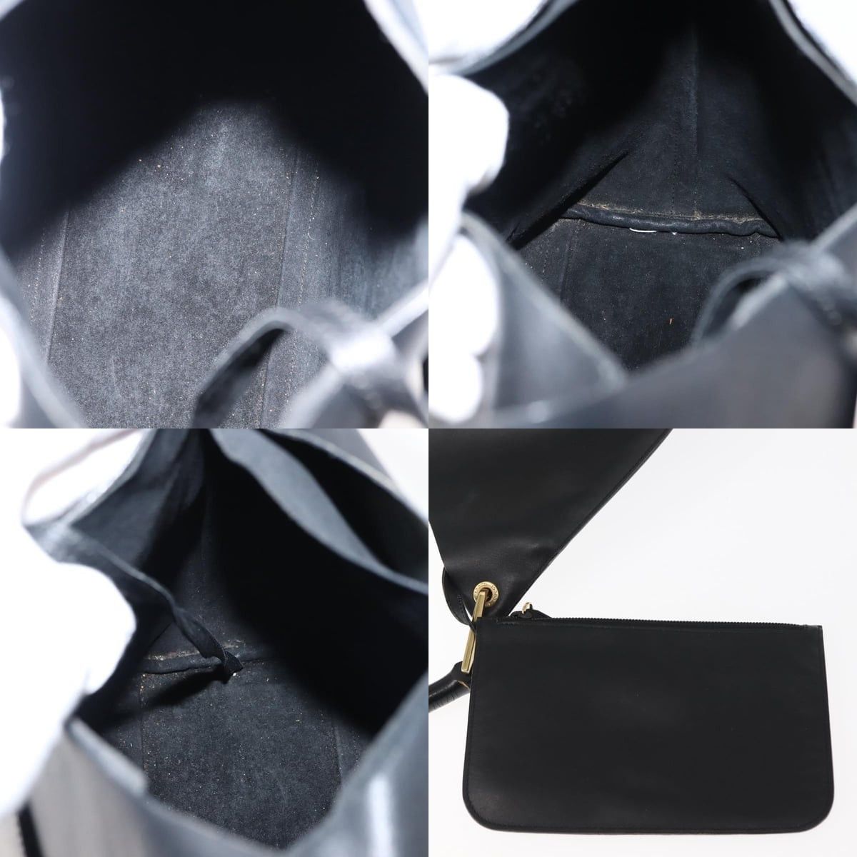 Gucci GUCCI Bamboo Shoulder Bag Leather Black Gold 001 1013 001 Size ONE SIZE - 11 Thumbnail