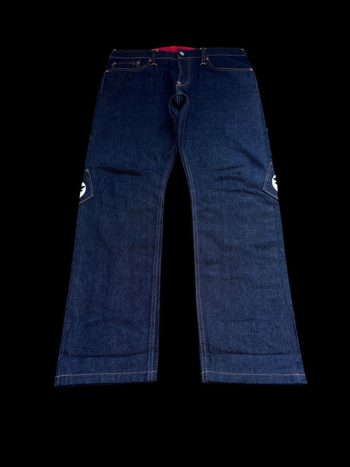 Evisu Crazy Evisu Straight Navy Selvedge Denim Jeans Multipocket Size US 34 / EU 50 - 10 Thumbnail