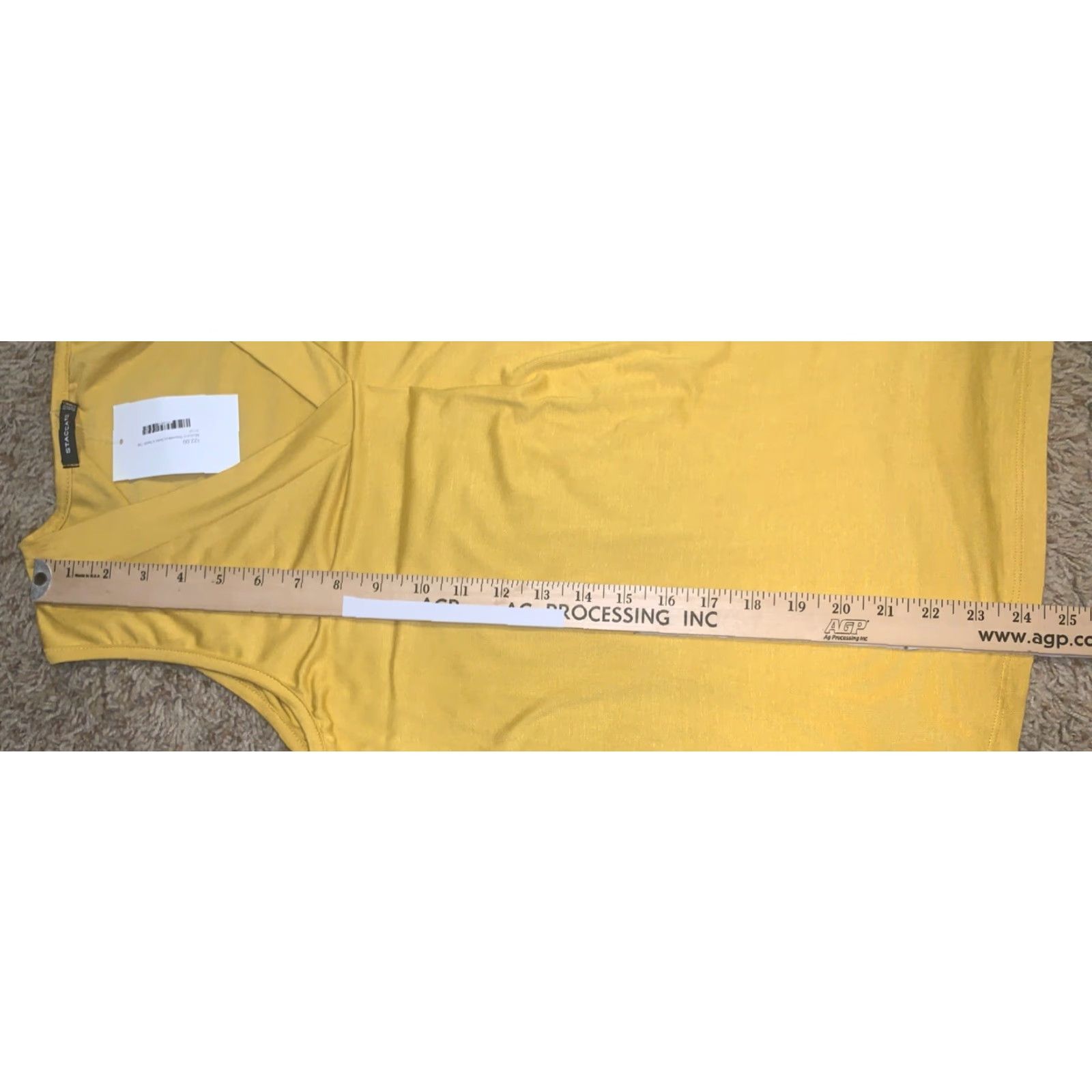 Vintage STACCATO Tank Woman S V-Neck Mustard Yellow 393 NWT Tank Top Size S / US 4 / IT 40 - 4 Thumbnail