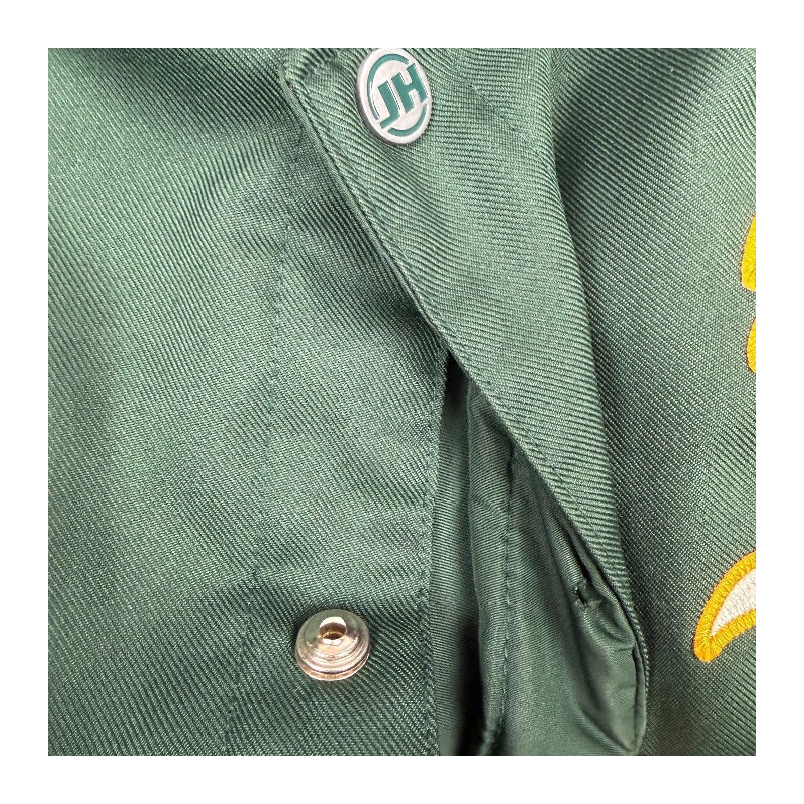Vintage Oakland Athletics JH Design Reversible Varsity Jacket Green Size US L / EU 52-54 / 3 - 8 Thumbnail